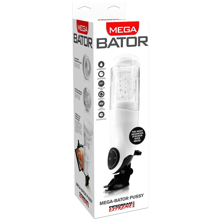EXTREME TOYZ - PDX MEGA BATOR USB MALE MASTURBATOR VAGINA WHITE - Image 3